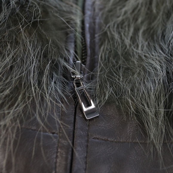 LEATHER AND FUR JACKET - Picture 8 of 9